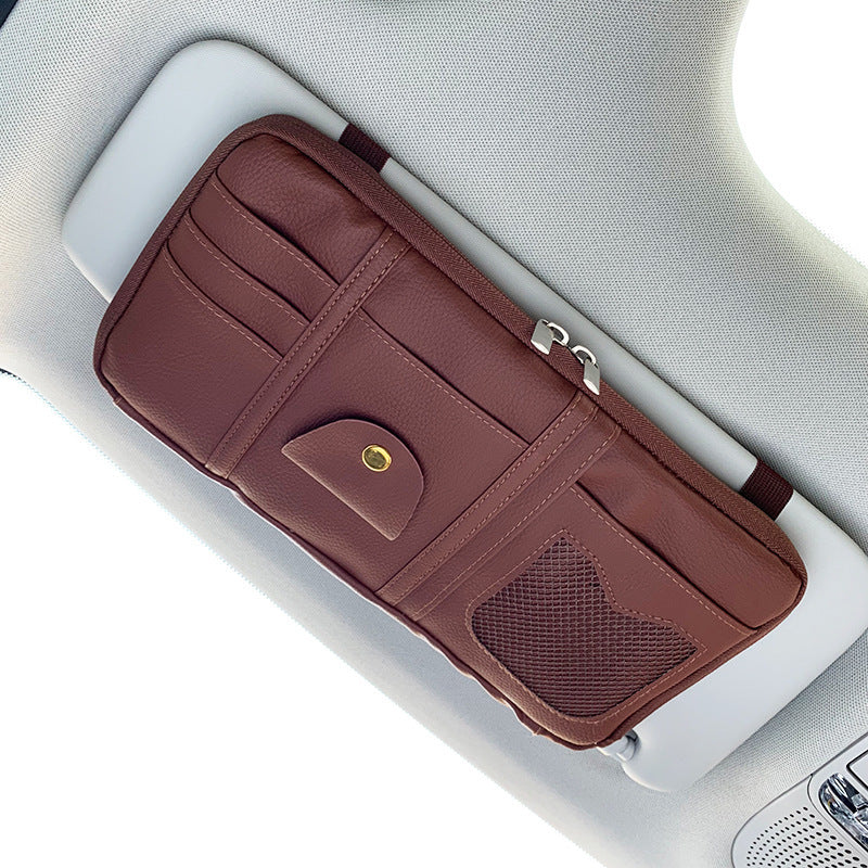DriveTidy sun visor organizer for cards and sunglasses — product photo 7