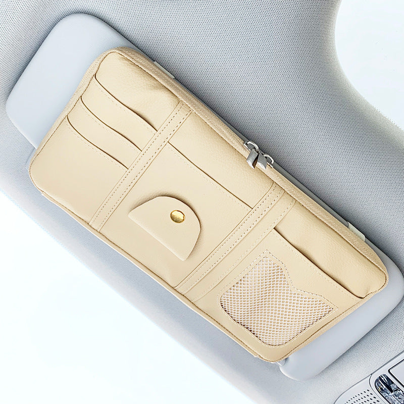 DriveTidy sun visor organizer for cards and sunglasses — product photo 5